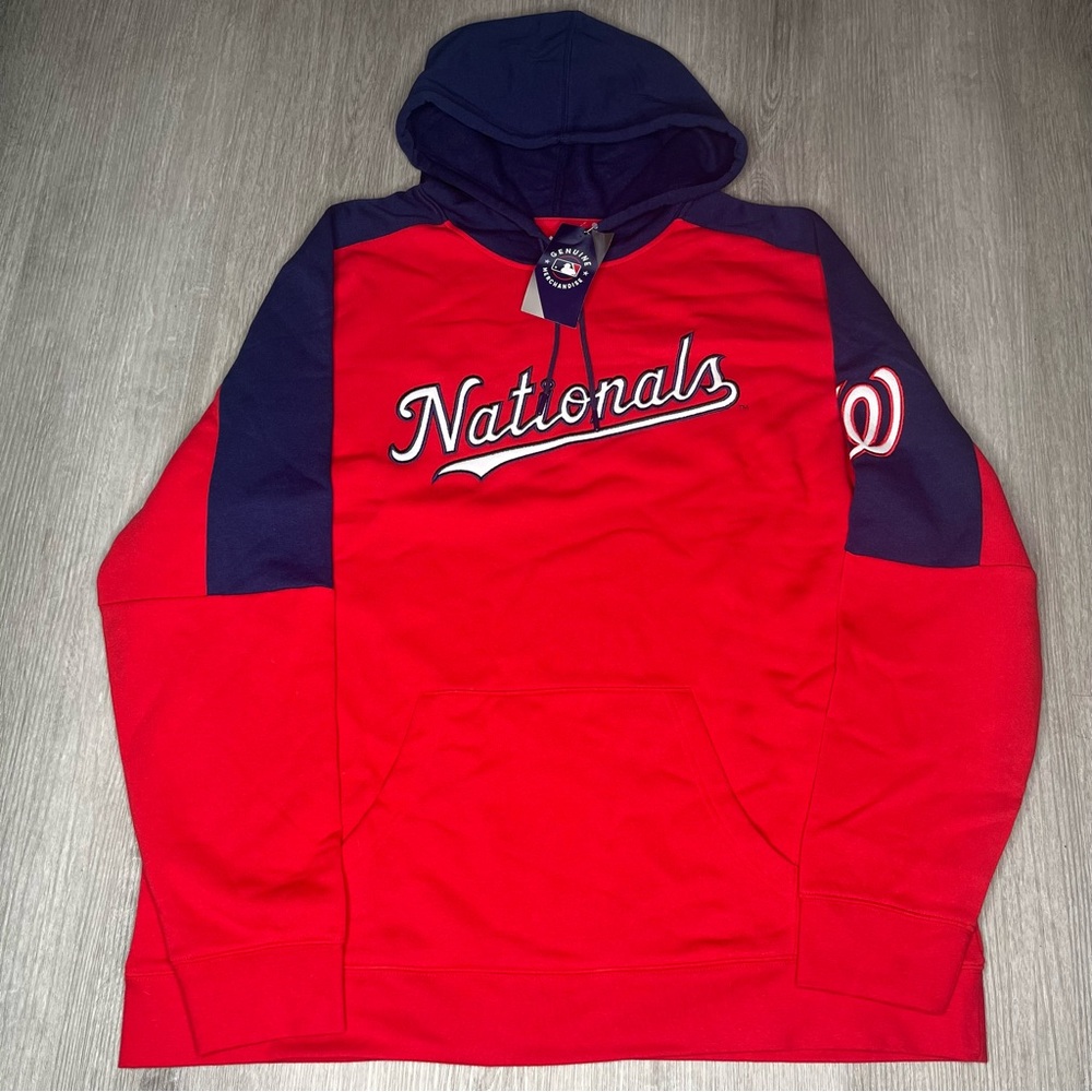 NWT Majestic MLB Washington Nationals Pullover Hoodie